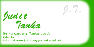 judit tanka business card